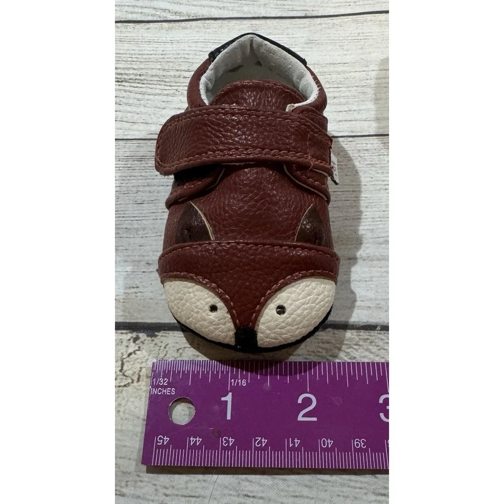 Adorable Jack and Lily Leather Baby Shoes My Mocs Fox Foxes EXCELLENT